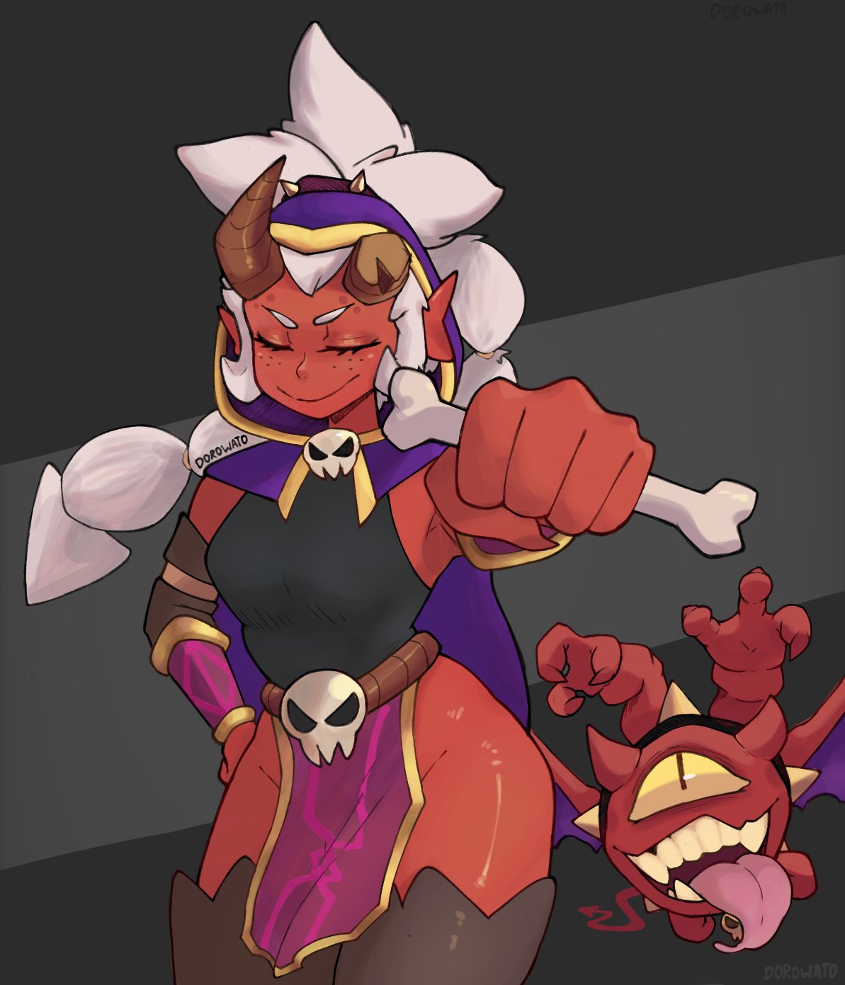 1girls, brawl stars, demon, demon girl, demon horns, demon willow (brawl stars), female, willow (brawl stars)