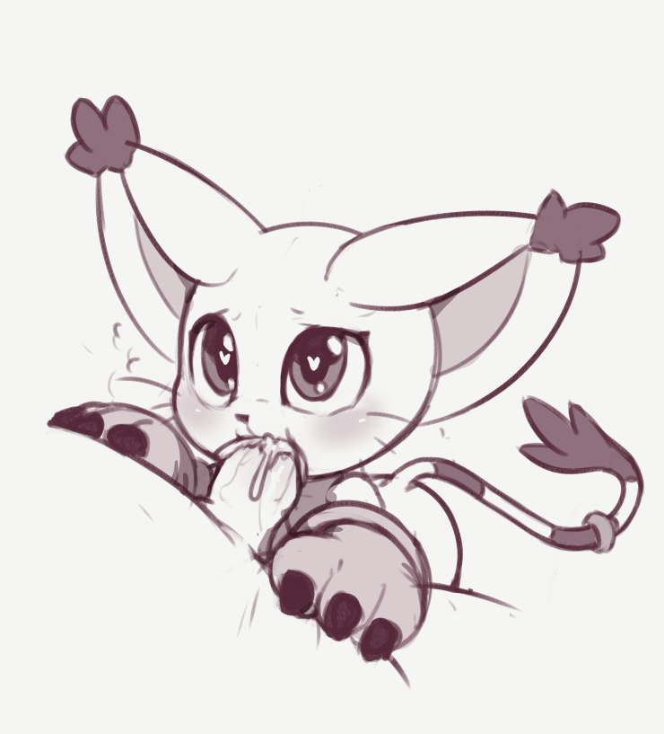 2018, cum, cum in mouth, cum inside, digimon, erection, fellatio, gatomon, kekitopu, male, oral, penis, sex