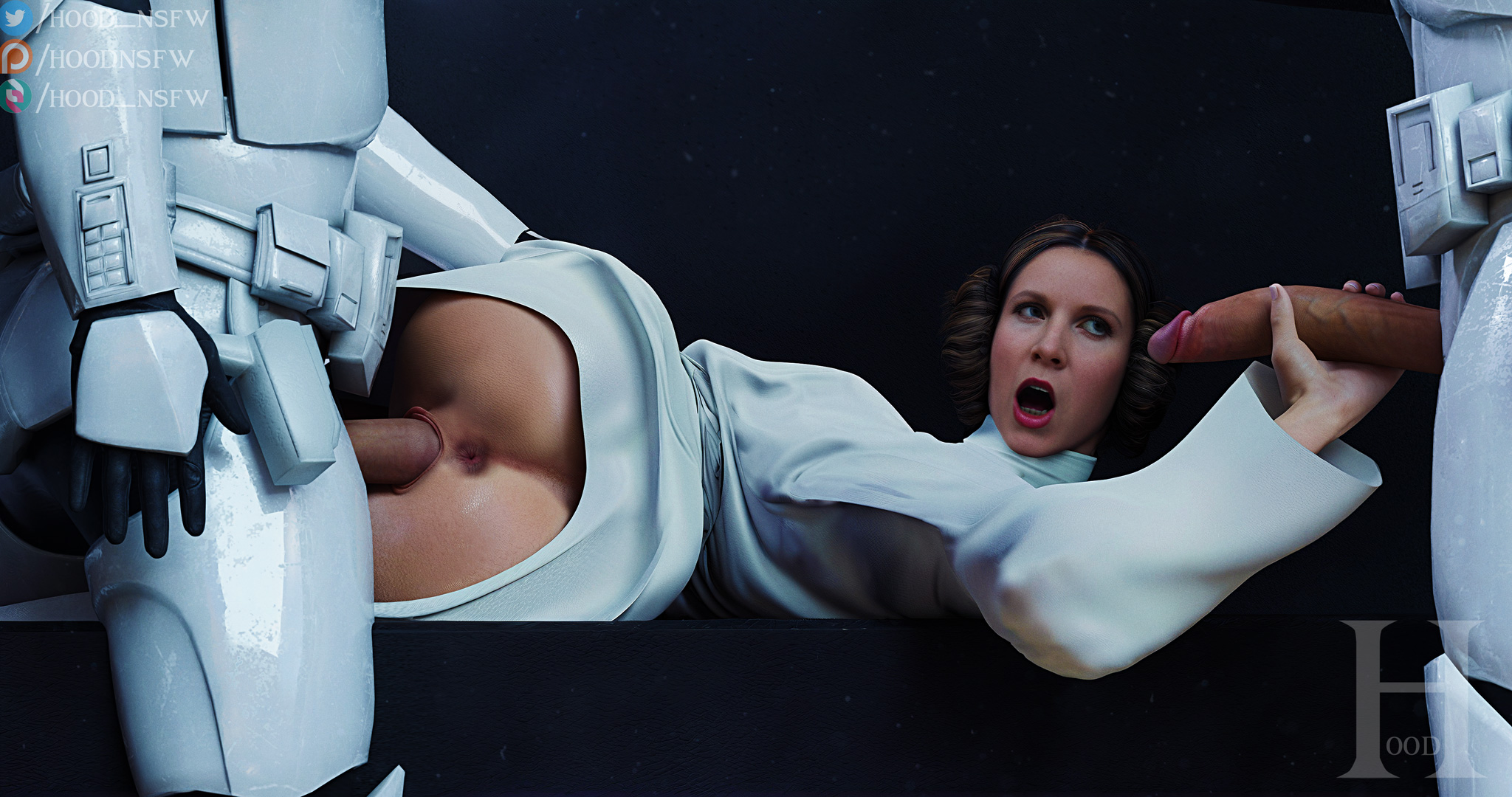 2girls, 3d, clone trooper, clothed, clothed sex, clothing, forced, forced sex, handjob, hood nsfw, masturbating, masturbation, princess leia organa, sfm hood, star wars, vagina, vaginal penetration, vaginal sex