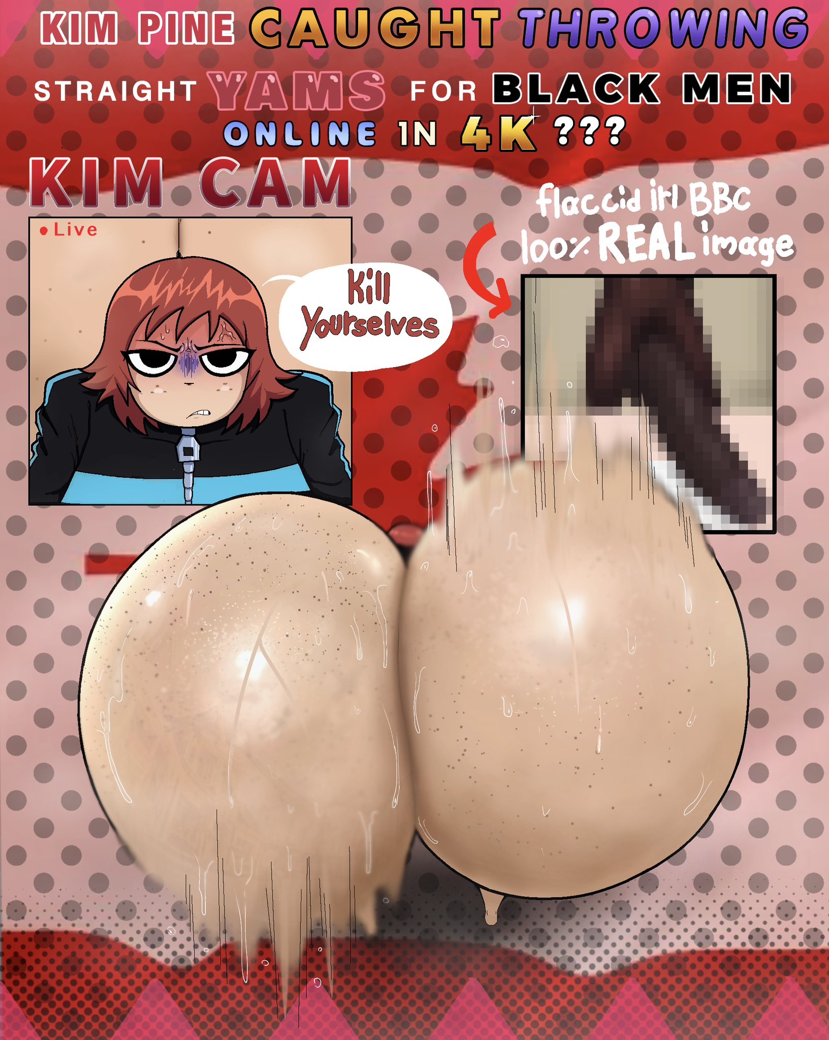 1boy, 1boy1girl, 1boys, 1girl1boy, 1girls, auburn hair, big ass, dumptruck ass, dumptruck booty, dumptruck butt, fat ass, female, freckles, freckles on ass, freckles on face, giant ass, gigantic ass, heavy butt, huge ass, hyper, hyper ass, hyper balls, hyper breasts, hyper butt, hyper genitalia, hyper penis, hyper testicles, hyper thighs, kill yourself, kim pine, large ass, pantsless, phat ass, plump, plump ass, red hair, redhead female, redheaded female, scott pilgrim, shaking, shaking ass, shirt only, short hair, sweat, sweatdrop, sweater, sweating, sweaty, sweaty ass, sweaty body, thicc, thicc ass, thick, thick ass, throwing it back, twerk, twerk pose, twerking, twerking at viewer, varix