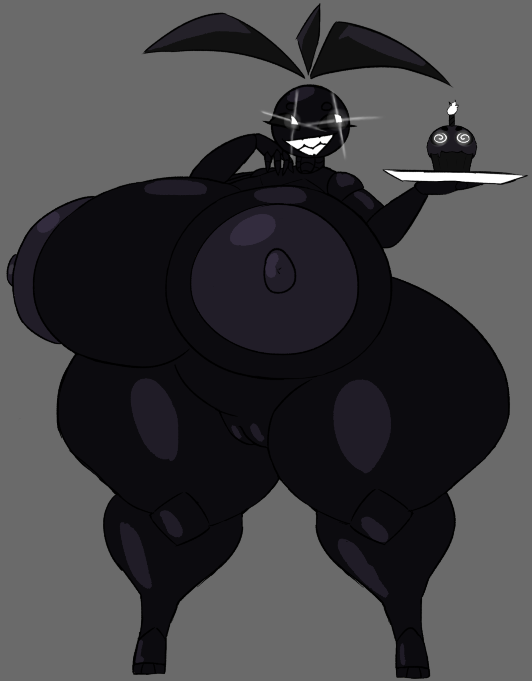 1girls animatronic animatronic_female chicken chicken_girl cupcake_(fnaf) female five_nights_at_freddy&#039;s five_nights_at_freddy&#039;s_2 hyper hyper_breasts robot robot_girl shadow_toy_chica solo toy_chica_(fnaf) tunalolol