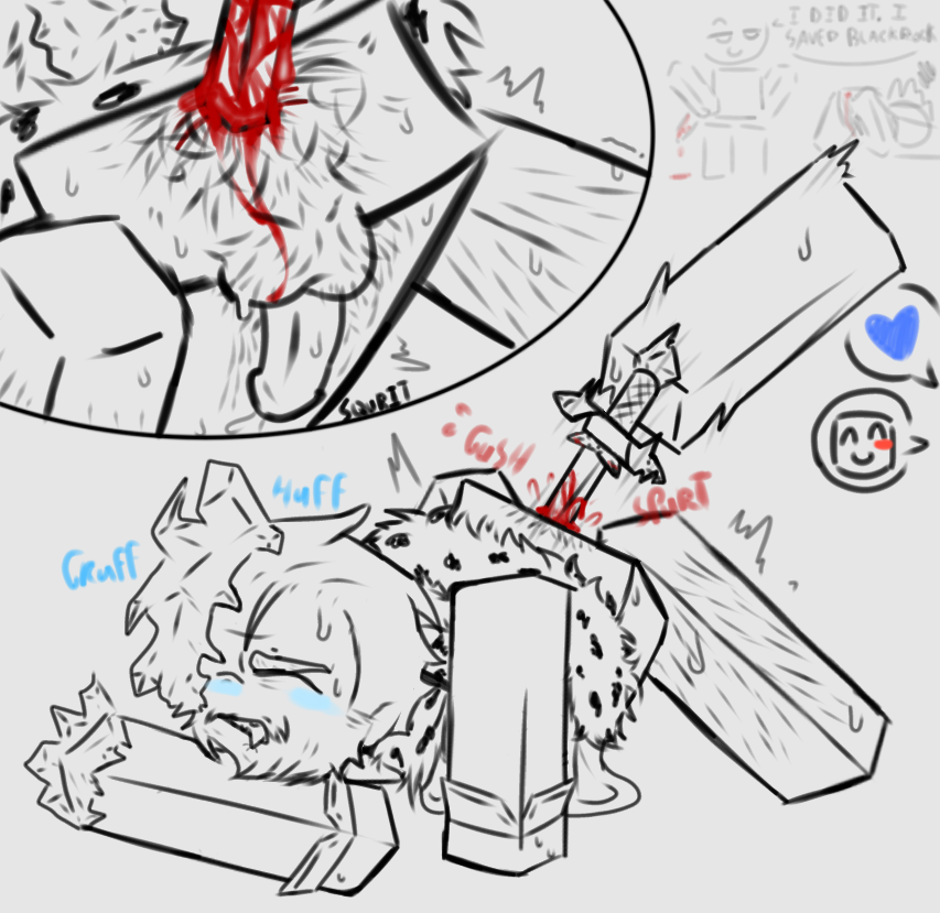 1boy 1other ass_focus ass_up beard block_tales blocky_body blood_drip body_hair cape cross_section cruel_king_(block_tales) dagger disembodied_hand face_down face_down_ass_up gore guro hairy_anus hairy_ass hairy_legs happy_trail ice icicle king meme_reference old old_male older_male player_(block_tales) pubes roblox roblox_game robloxian royalty self_upload simple_background smashck weapon weapon_penetration