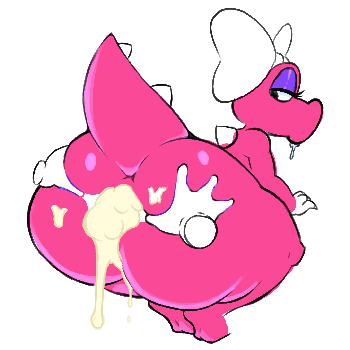 1boy, 1girls, after anal, after sex, anthro, ass, ass focus, big ass, bimbo, birdo, bubble ass, bubble butt, crossgender, cum, cum in ass, drooling, female, gay, gay male, gay sex, hands on ass, homosexual, homosexual male, homosexual sex, male, mario (series), mtf crossgender, sex, solo male, spread ass, squeezysquisher, squish, super mario bros., tagme, wide hips