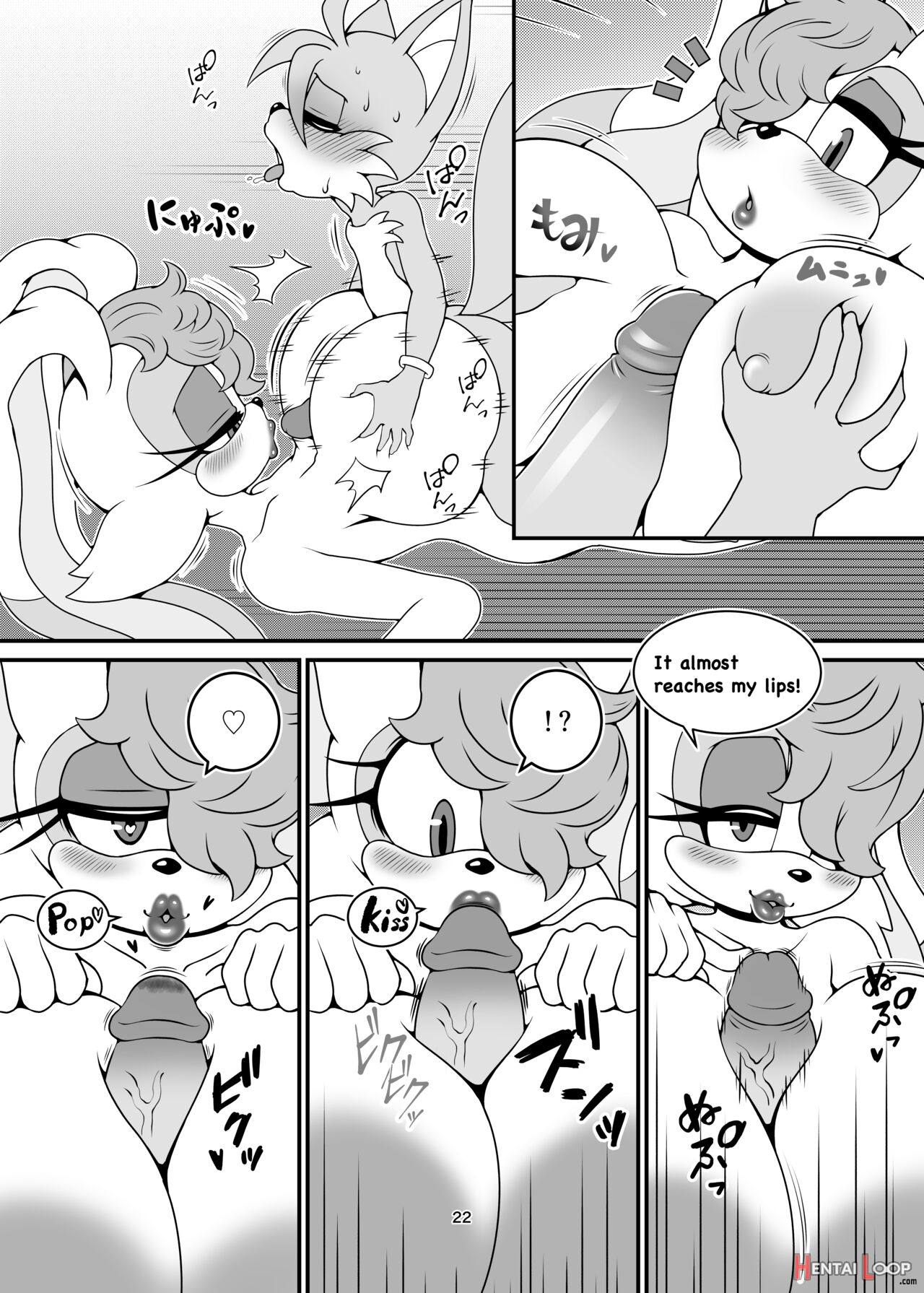 big breasts, breasts, female, heart eyes, jessica rabbit (cosplay), kiss mark, kissing, kissing penis, lipstick, male, michiyoshi, paizuri, penis, sex, sonic (series), tails, tails the fox, titfuck, titjob, vanilla the rabbit