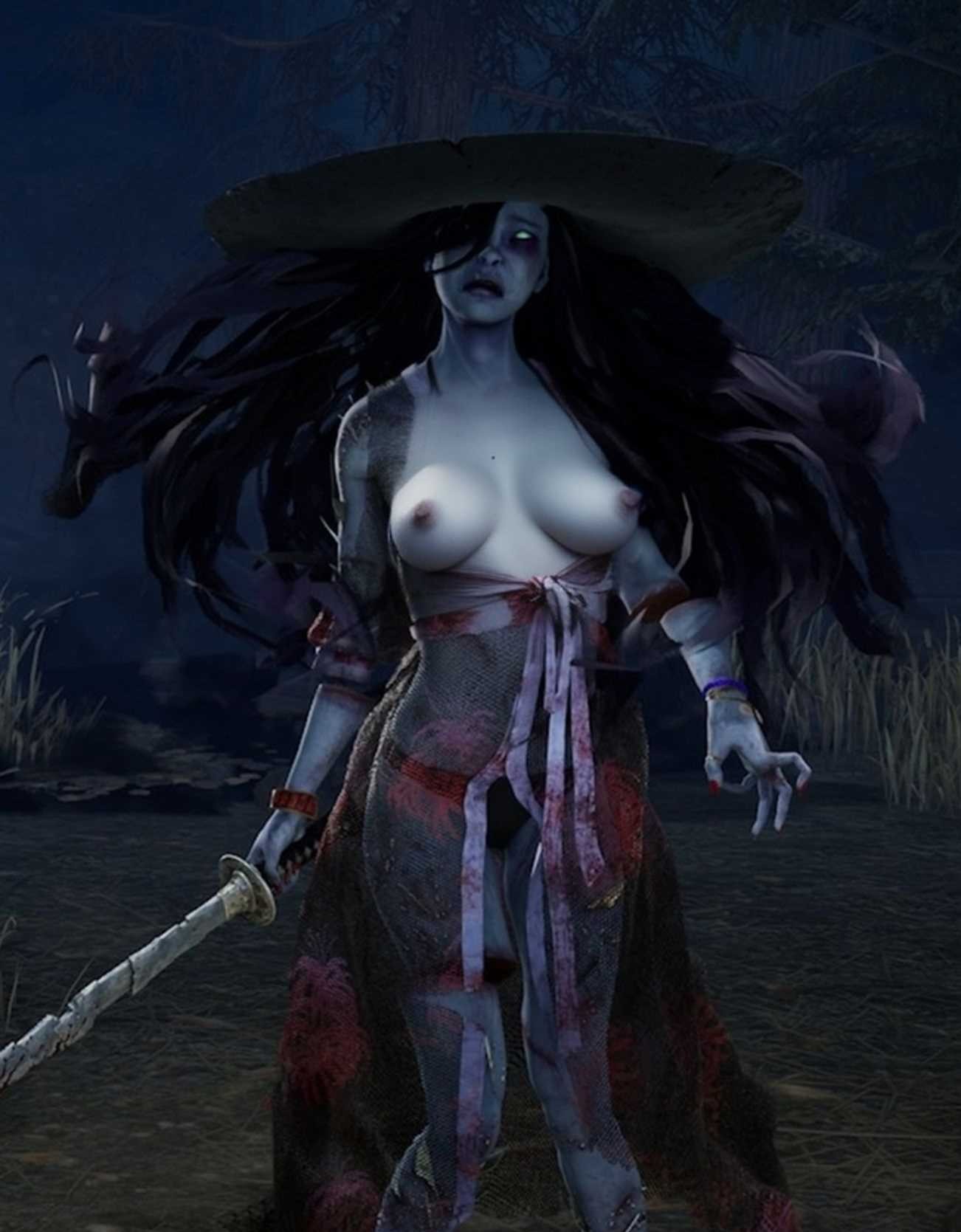 ai_generated behavior behaviour corpse dbd dead_by_daylight female rin_yamaoka the_spirit_(dead_by_daylight) undead