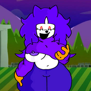 1female 1girls bad_quality big_breasts breastmilk friday_night_funkin friday_night_funkin_mod grabbing_breasts hedgehog looking_at_viewer marble_zone_(sonic_games) mommy needlemoomy needlemouse_(character) needlemouse_(series) nipples orange_gloves purple_hair purple_pants purple_sweater red_pupils sarah_henderson_(needlemouse) smile solo_female sonic.exe sonic_1 thick_thighs white_eyes white_skin