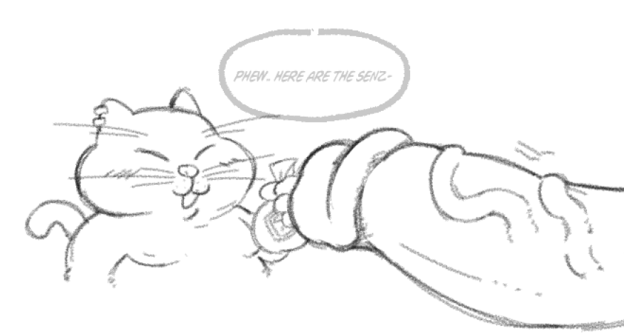 2024 anthro closed_eyes dialogue domestic_cat dragon_ball english_text erection felid feline felis genitals korin_(dragon_ball) male male/male mammal moobs nipples overweight overweight_male penis simple_background solo_focus text troopboob white_background