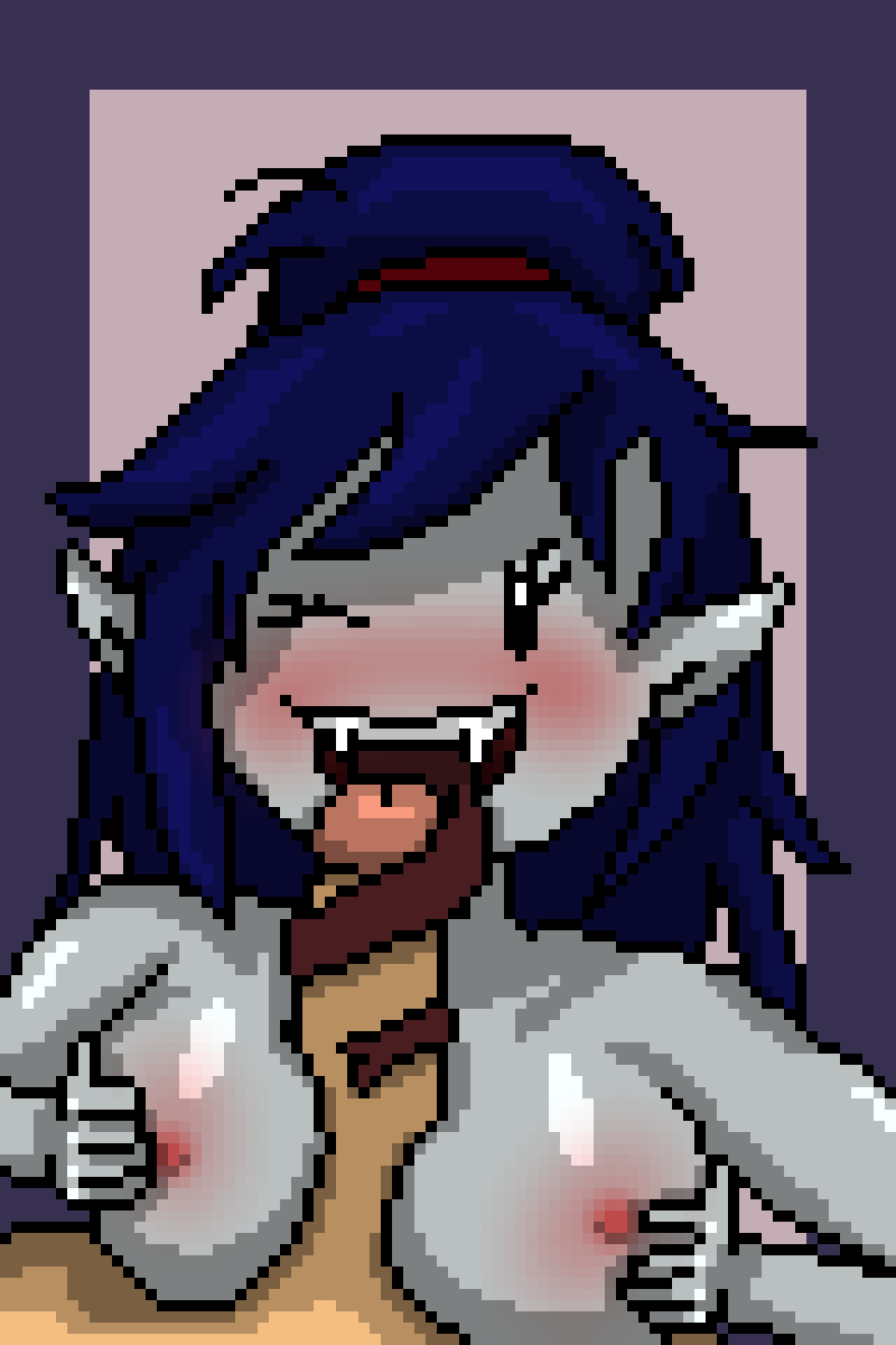 adventure_time black_eyes black_eyes_female black_hair black_hair_female blowjob blush licking licking_penis male_pov marceline marceline_abadeer marceline_the_vampire_queen oral oral_sex paizuri penis_lick penis_licking pixel_(artwork) pixel_art shyn337gf titfuck titjob tongue tongue_job vampire vampire_girl