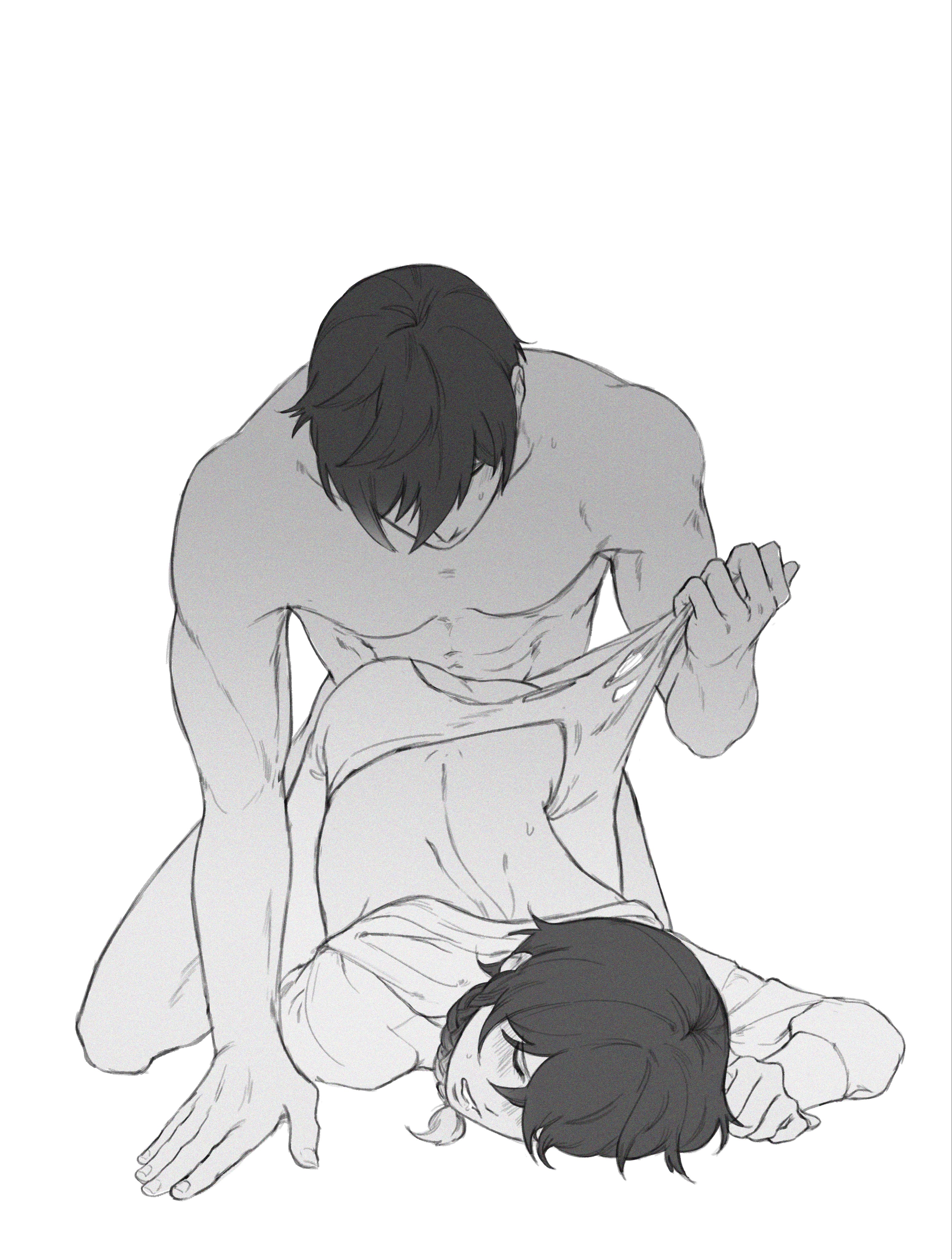 anal, anpanroll, ass, ass up, doggy style, face down ass up, femboy, gay, genshin impact, male, male only, ripped clothing, venti (genshin impact), yaoi, zhongli (genshin impact)