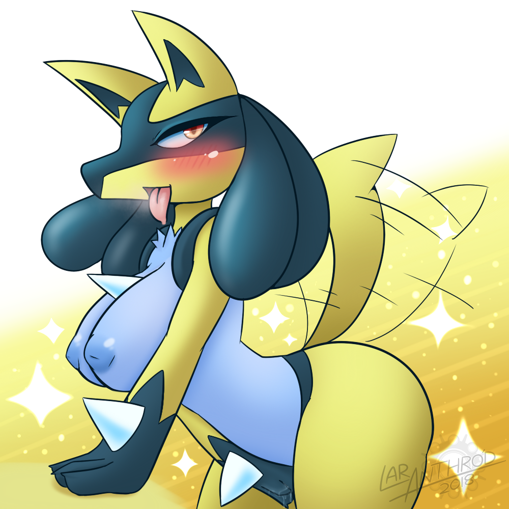 alternate_color anthro anthrofied areola big_breasts blush breasts breath canine dripping female furry in_heat inverted_nipples latiar lucario mammal masturbation nintendo nipples pokemon pokemon_(species) pokemorph pussy_juice shiny_lucario shiny_pokémon shiny_pokemon solo tailwag tongue tongue_out vaginal_masturbation vaginal_penetration video_games