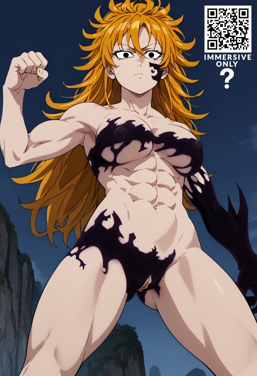 abs ai_assisted derieri dominant_female femdom highres nude strong_woman the_seven_deadly_sins