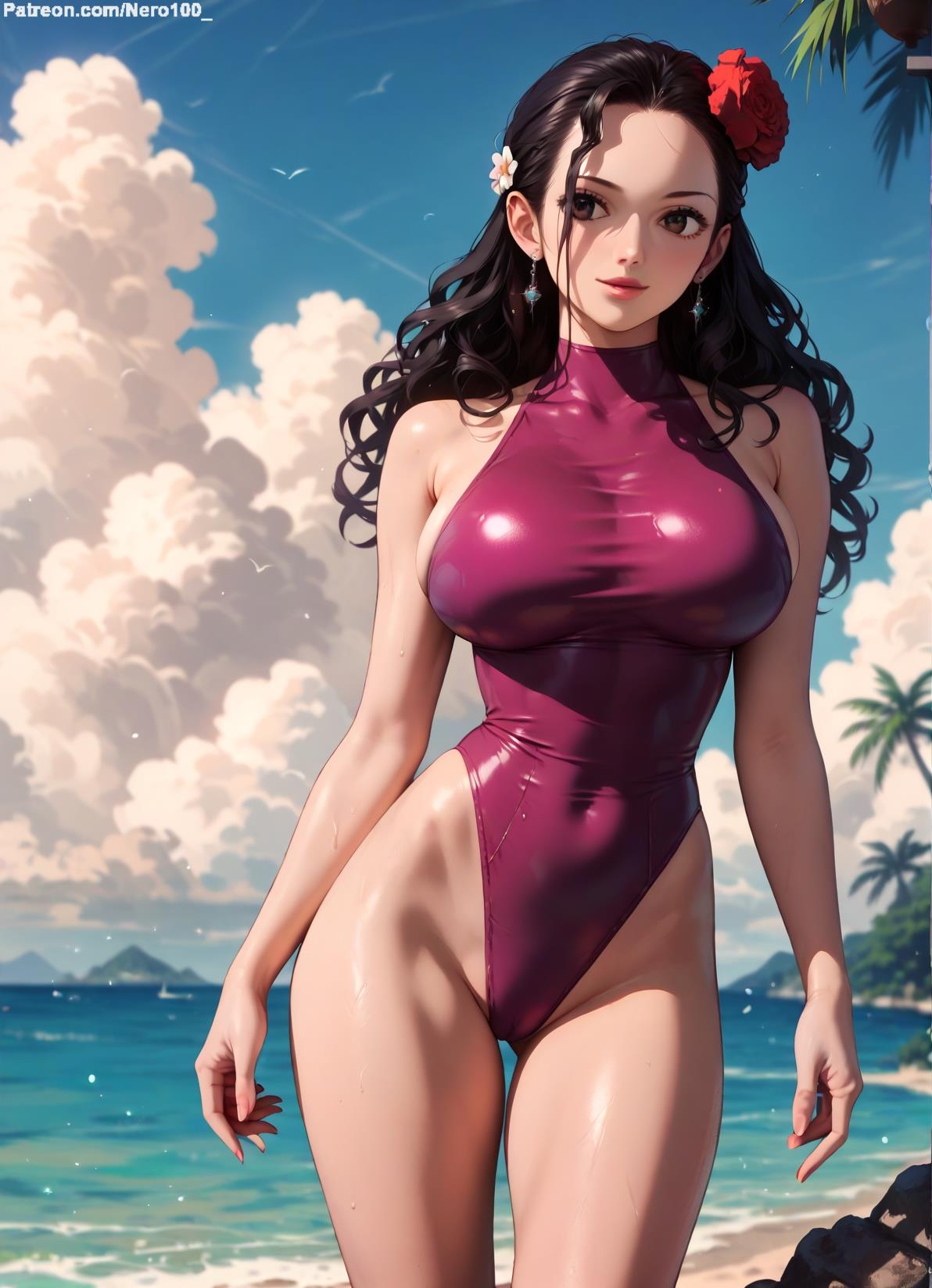 1girls 2d ai_generated ass athletic athletic_female belly big_ass big_breasts black_hair brown_eyes curvy curvy_figure cute cute_face detailed eyelashes eyeshadow female female_only fit fit_female focus high_quality huge_breasts large_breasts legs light-skinned_female light_skin lips lipstick long_hair looking_at_viewer makeup mascara mature midriff nero100 one-piece_swimsuit one_piece pale-skinned_female pale_skin posing sagging_breasts seductive seductive_look sideboob stable_diffusion stadium swimsuit tagme thick_ass thick_butt thick_thighs thighs viola_(one_piece) wide_hips