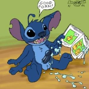 balls cum disney english_text experiment_(species) lilo_and_stitch male male_only nanimoose penis solo stitch tagme testicles text what