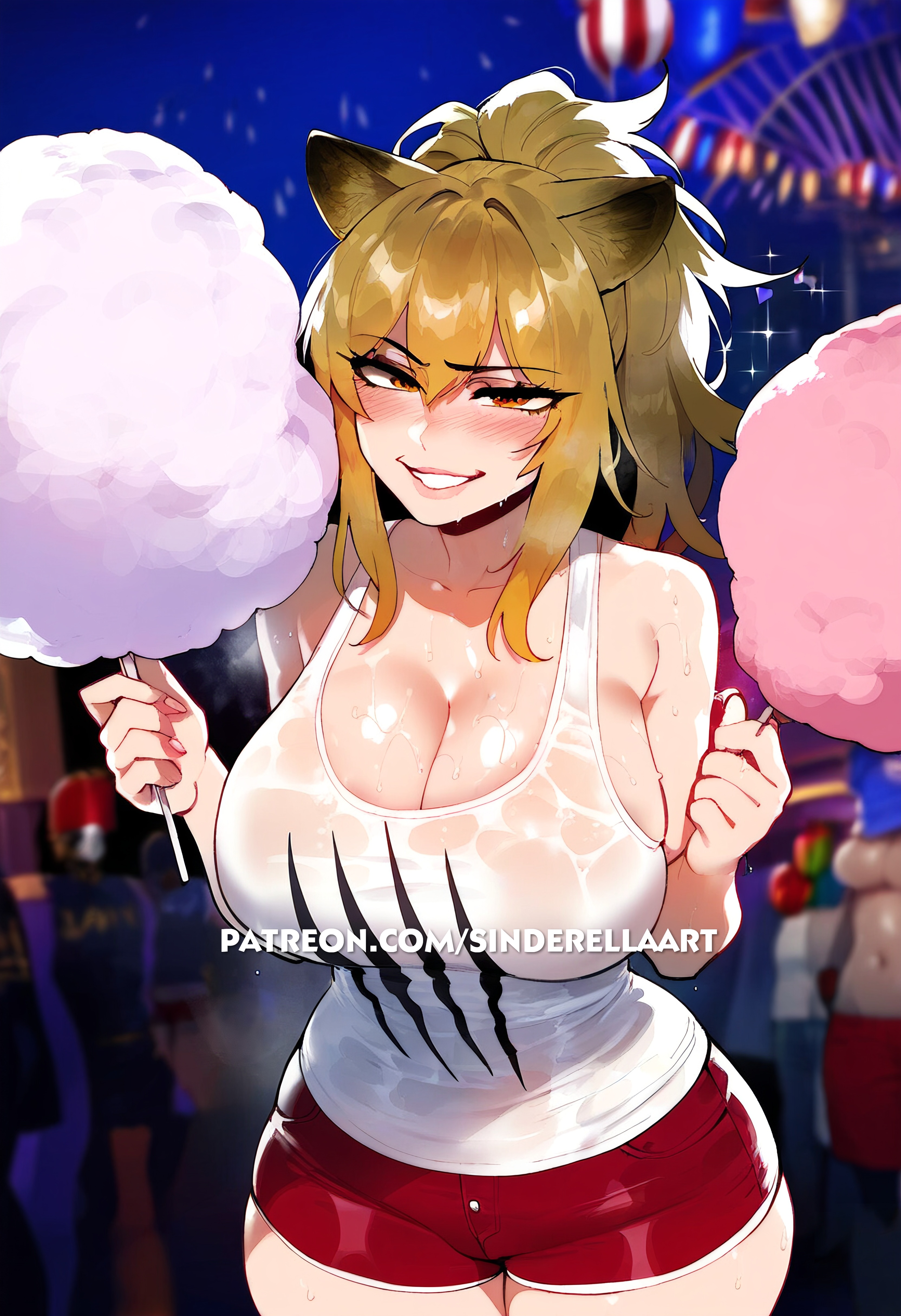 1girls, ai generated, arknights, ass, big ass, big breasts, big butt, breasts, female, huge breasts, large ass, large breasts, siege (arknights), sinderellaart