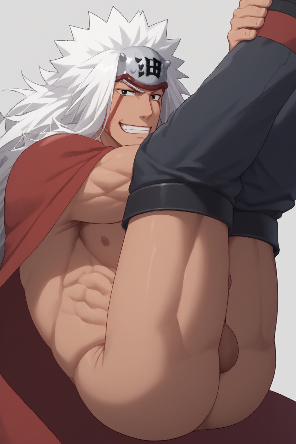 ai_generated bara gay jiraiya male male/male male_only naruto naruto_(series) naruto_shippuden