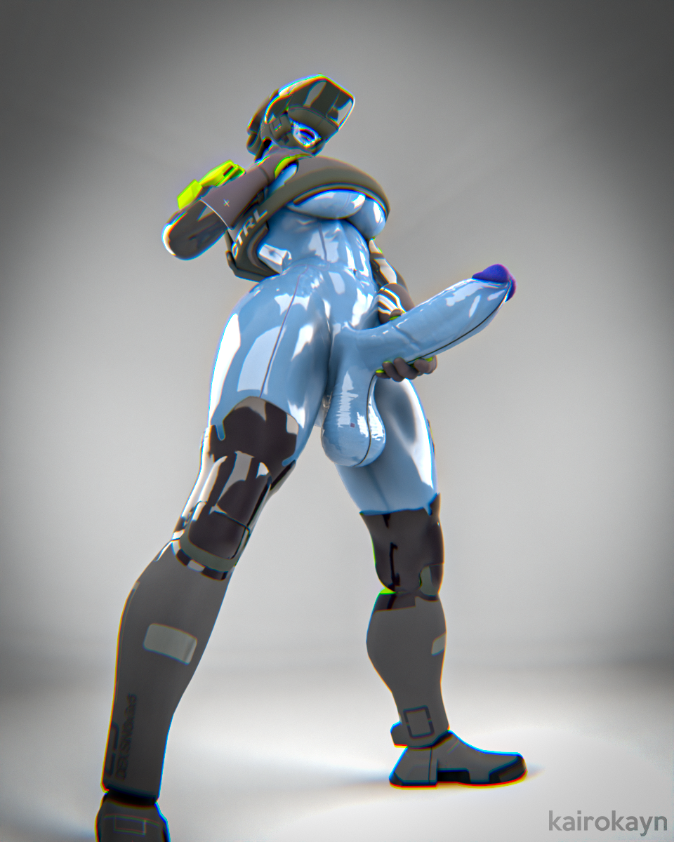 3d, blackbird (marathon), futa only, futanari, kairokayn, marathon (bungie), recon (marathon)