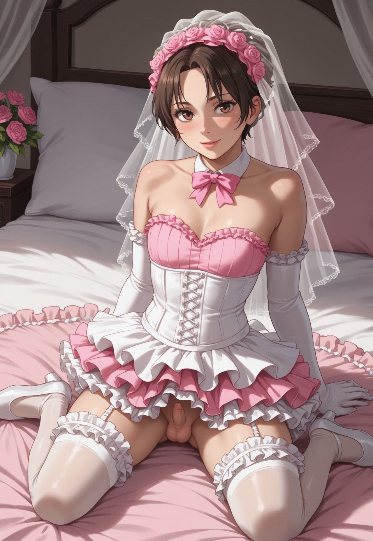 ai generated, bride, germansissy, humiliation, male, penis, sissy, small penis