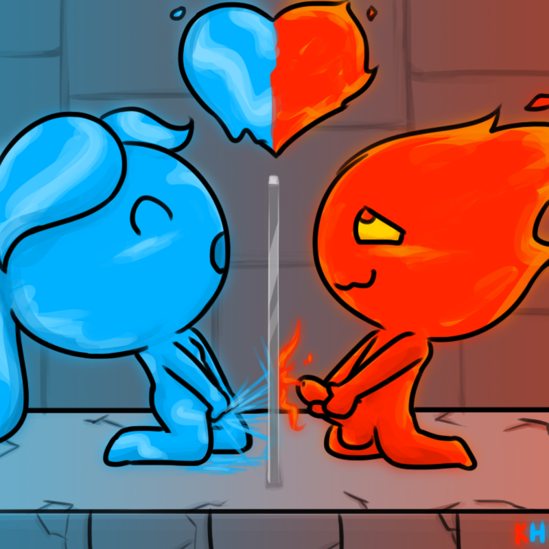 blue_body bodily_fluids cum duo ejaculation elemental_creature facing_each_other female fire fire_creature fire_cum fireboy fireboy_(fireboy_and_watergirl) fireboy_and_watergirl genital_fluids glass group_masturbation heart_symbol humanoid kh kingheron lavagirl male male/female masturbation not_furry red_body stone_wall unusual_bodily_fluids unusual_cum unusual_genital_fluids vaginal_fluids wall_(structure) water water_creature watergirl_(fireboy_and_watergirl) wet