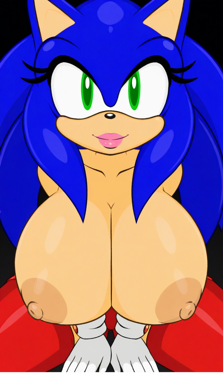 ai, ai assisted, ai generated, big breasts, crossgender, genderswap, gigantic breasts, rule 63, sonic (series), sonic the hedgehog, sonic transformed (series), sonic transformed 2, sonique the hedgehog, venatori