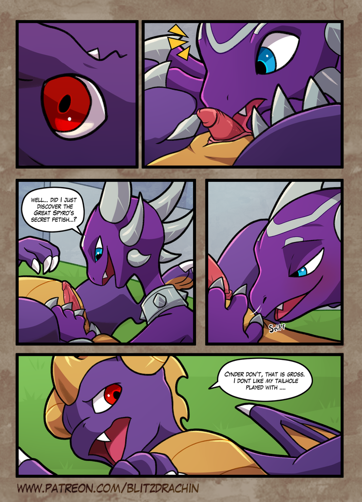 a_friend_in_need blitzdrachin comic cynder dragon female feral male spyro spyro_the_dragon straight video_games