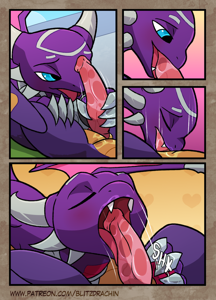 a_friend_in_need blitzdrachin comic cynder dragon fellatio female feral feral_on_feral male oral sex skylanders_academy spyro spyro_the_dragon straight video_games