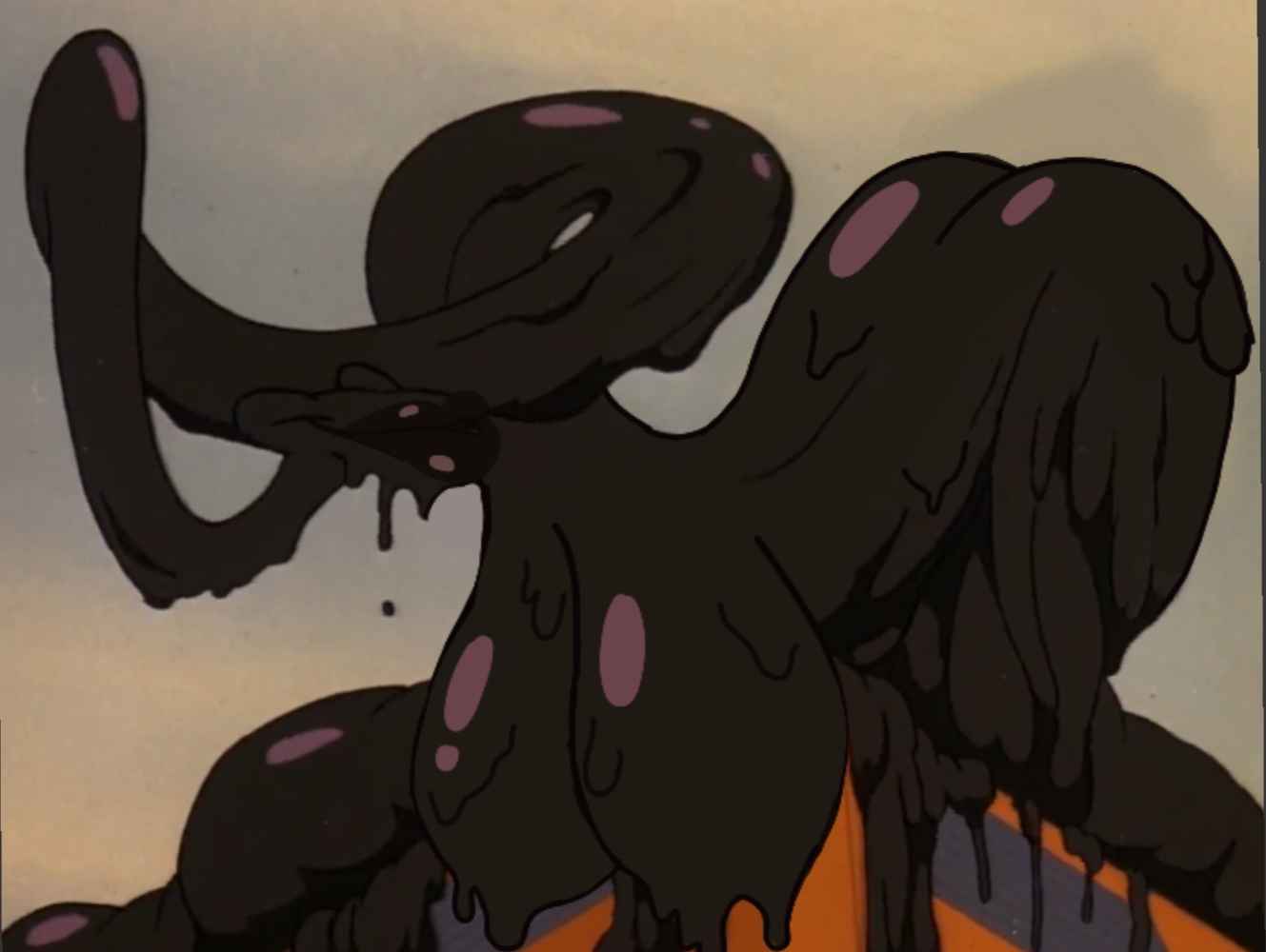 ass brown_lips brown_slime female ferngully fiend_fiends gigantic_breasts goo_girl hexxus huge_ass huge_breasts rule_63 screenshot_edit slime slime_girl thick_lips