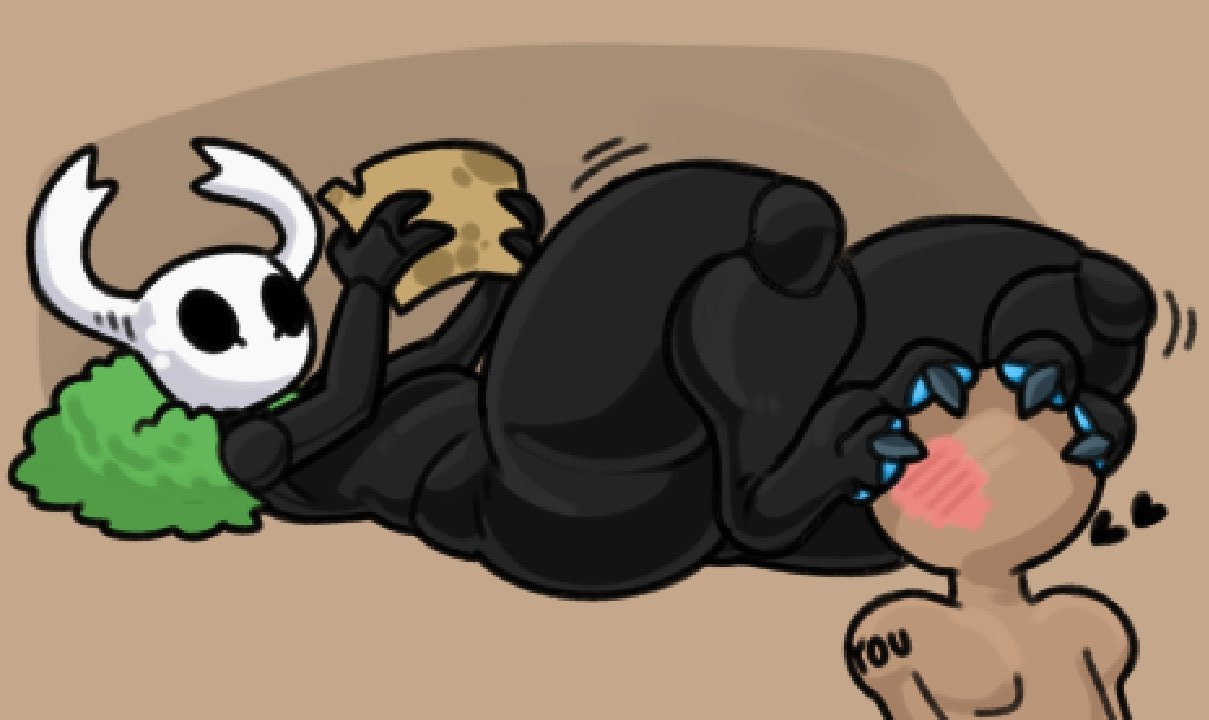 2 toes, 2boys, anthro, arthropod, ass, big ass, big butt, bubble butt, curvaceous, curvy, curvy figure, feet on face, femboy, foot fetish, gay, girly, heart, hollow knight, huge ass, male, male only, nude, pawpads, paws, reading, the knight (hollow knight), thick thighs, torururuu, voluptuous, voluptuous male, wide hips, younger female