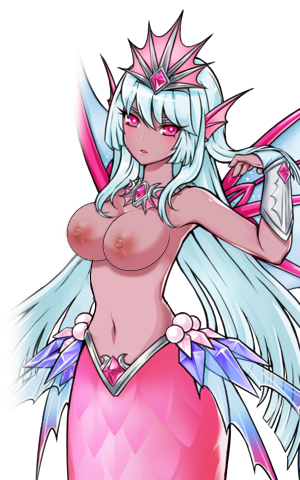 breasts dark-skinned_female edit edited elsword mermaid nipples nude_filter sirena_(elsword)