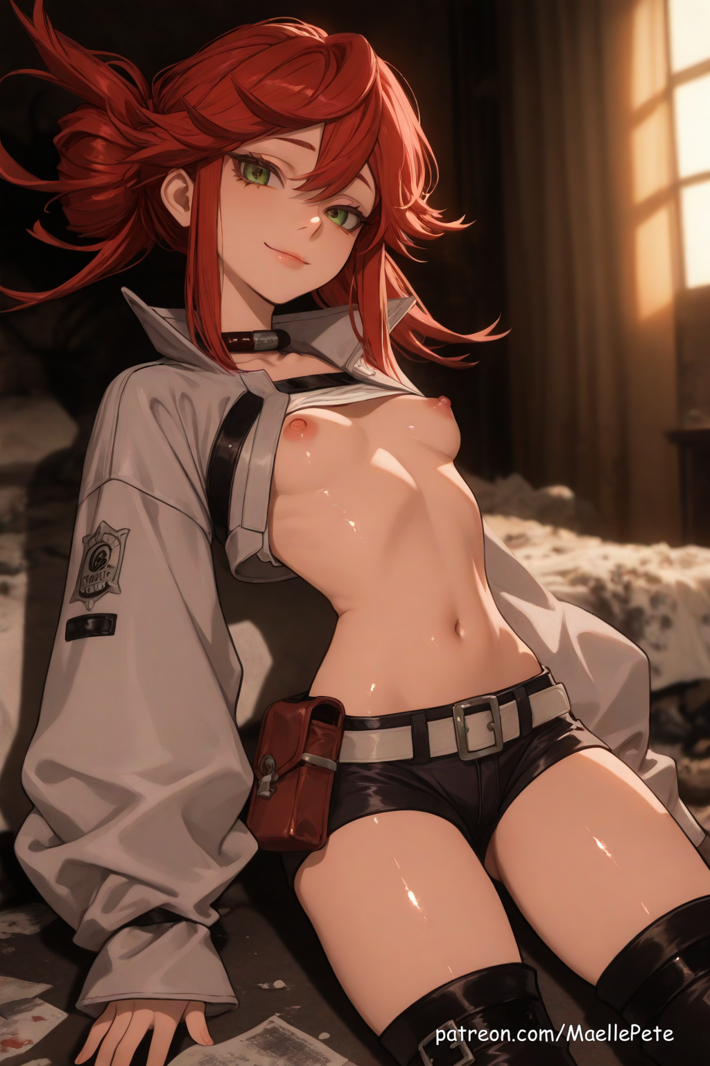 ai generated, anime, beautiful, beauty, blush, breasts, cleavage, cute, eyes, female, flat belly, gachiakuta, girl, girly, high quality, high resolution, highres, human, long hair, love, maellepetite, medium breasts, naked, nsfw, nude, nude female, nudity, oil, oiled, oiled body, oiled skin, petite, petite body, petite female, pose, riyou reaper, shiny skin, skinny, slim, slim waist, small breasts, teenage girl, uncensored, young
