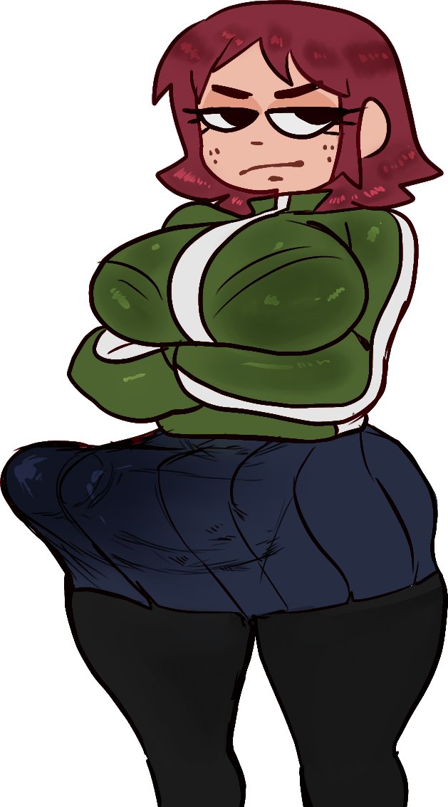 :/, :|, 1futa, 2025, 2d, 2d (artwork), 2d artwork, arms crossed, begging for sex, big breasts, black leggings, black legwear, black nose, breasts, casual, casual boner, casual erection, clothed, clothing, crossed arms, dirty, erection, erection under clothes, erection under clothing, eyelashes, female, freckles, french kissing, fully clothed, futa only, futanari, glistening, glistening body, glistening breasts, glistening penis, intersex, jacket, kim pine, leggings, lemonadepikachu, looking away, looking back, looking sideways, penis, pervert, red hair, scott pilgrim, shiny clothes, shiny hair, shiny skin, short hair, skirt, solo, solo female, tenting
