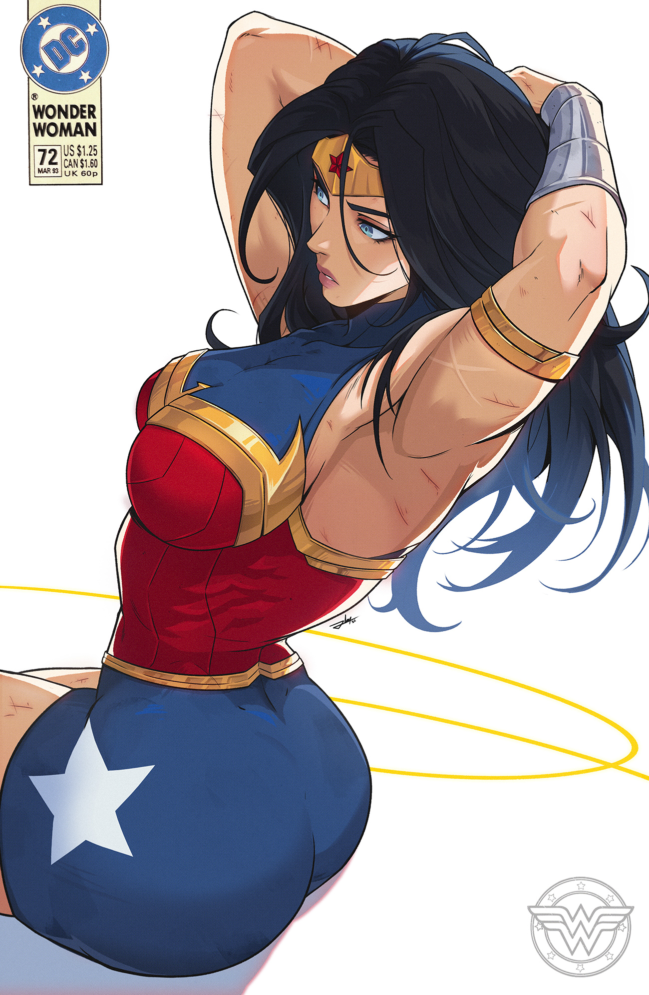ass, athletic, athletic female, big ass, big butt, black hair, blue eyes, blue hair, bracelet, bracelets, breasts, curvaceous, curvaceous body, curvaceous female, curvaceous figure, curvaceous hips, curvy, curvy body, curvy female, curvy figure, dc, dc comics, diana prince, fat ass, fat butt, female, female focus, female only, hips, jhony caballero, long hair, muscular, muscular biceps, muscular female, muscular thighs, superheroine, thick ass, thick butt, thick hips, thick thighs, thigh, tiara, wide hips, wonder woman, wonder woman (series)