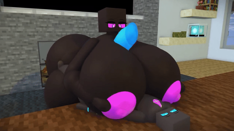 1boy, 1boy1girl, 1girls, 3d, animated, bedroom, blue eyes, blue penis, boobjob, breasts, cum, cum on breasts, cumming between breasts, ejaculation, enderlady (hbtheender), enderman, enderwoman, eyelashes, female, femboy, femboy on female, gif, hb (hb the ender), hbtheender, heart symbol, high quality, high resolution, incest, loop, male, male/female, mature female, milf, minecraft, mother, mother and child, mother and son, paizuri lead by female, parent, parent and child, penis, purple eyes, purple nipples, shorter male, thick thighs, titjob