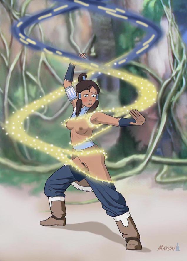 1girls artist_name avatar_legends big_breasts blue_eyes blush breasts brown_hair clothing dark-skinned_female dark_skin female female_only fit_female hair_ornament hairy_pussy heroine inuit korra large_breasts long_hair magic martial_arts maxcat(artist) medium_breasts nickelodeon outside partially_clothed pubic_hair pussy solo solo_female spiritbending suprised teenage_girl teenager the_avatar the_legend_of_korra wardrobe_malfunction water_tribe