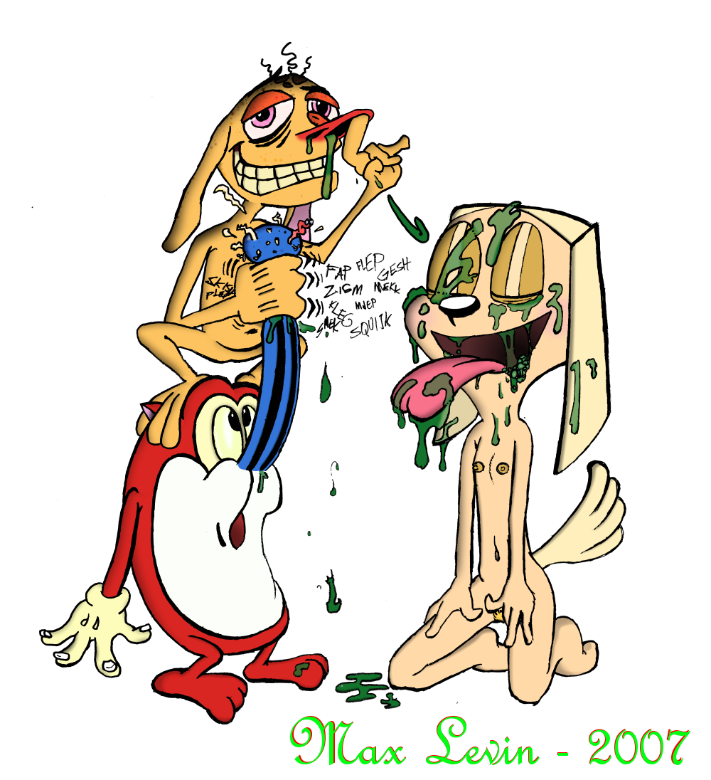 brandy_&_mr_whiskers brandy_harrington crossover disney disney_channel green_snot nickelodeon nipples ren_and_stimpy ren_hoek snot stimpy toon_disney