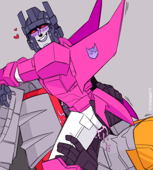 2boys artist_request autobot cybertronian decepticon femboy gay grimlock_(transformers) living_machine male male/male male_only mechanical messy misfire misfire_(transformers) paraq paraqeet penetration robot tagme transformers