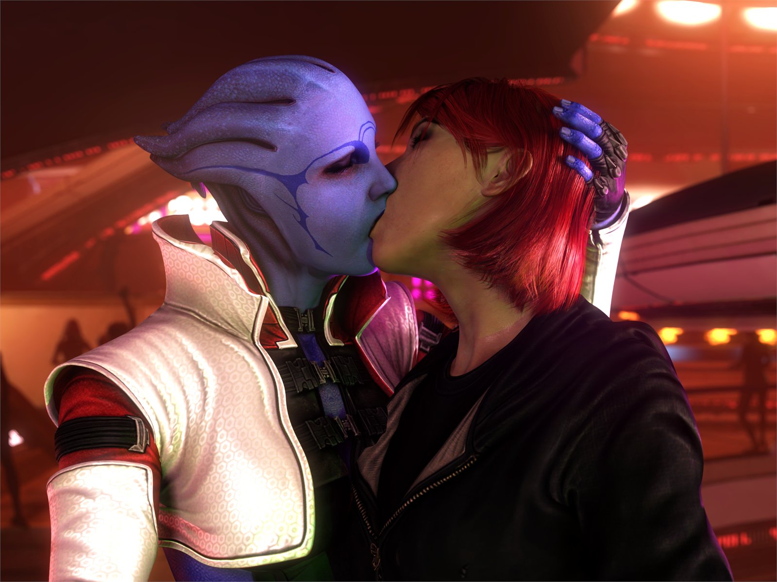 2girls, 3d, alien, alien girl, alien humanoid, alien/human, aria t'loak, asari, big ass, big breasts, big thighs, bioware, blue body, blue skin, blue-skinned female, breasts, bust, busty, chest, commander shepard, curvaceous, curvy, curvy figure, electronic arts, female, femshep, hips, hourglass figure, huge ass, huge breasts, human, human on humanoid, humanoid, jane shepard, large ass, large breasts, light skin, light-skinned female, mass effect, mature, mature female, slim waist, thick, thick hips, thick legs, thick thighs, thighs, voluptuous, waist, wide hips, word2, yuri