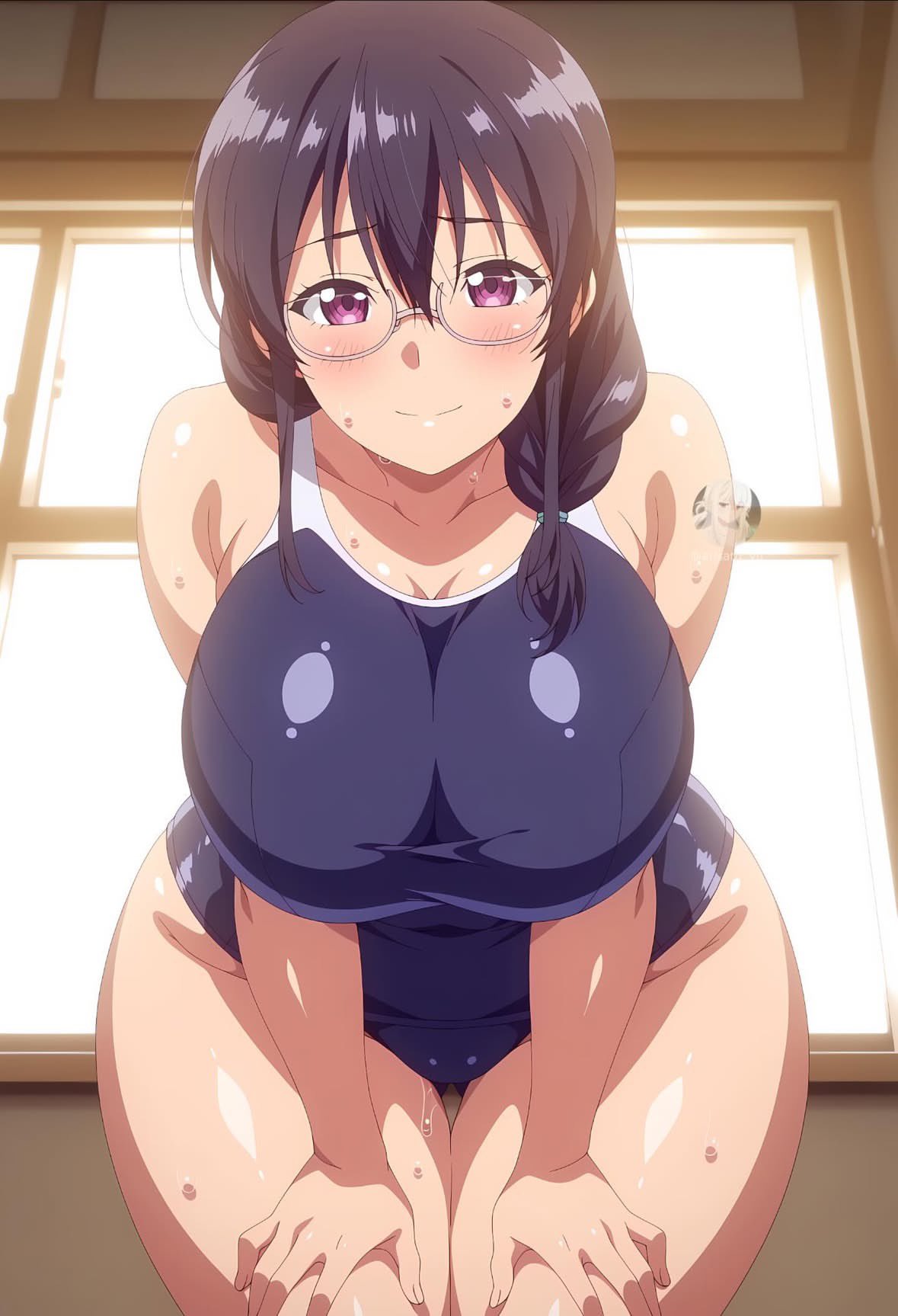 1female, 1girls, ai generated, arisato yu, eroge de subete wa kaiketsu dekiru!, female, female only, saitou fumika, solo, solo female, tagme, voluptuous, voluptuous female