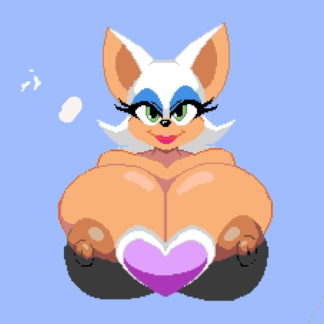 pixel art, rouge the bat, sonic (series), sonic the hedgehog (series), tagme, wplace