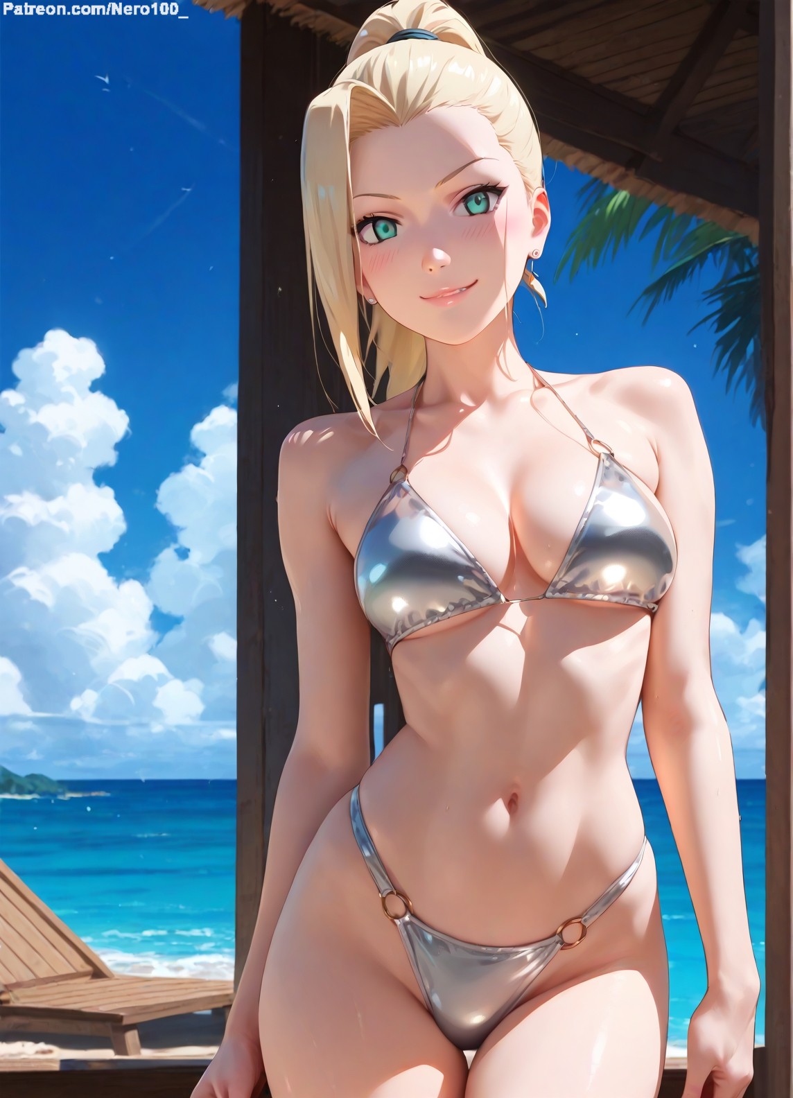 1girls, 2d, ai generated, areolae, big breasts, bikini, bikini bottom, bikini top, blonde female, blonde hair, boruto: naruto next generations, breasts, chest, curvy, curvy figure, cute, cute face, detailed, eyelashes, eyeshadow, female, female only, fit, fit female, focus, hair, high quality, ino yamanaka, large breasts, legs, light skin, light-skinned female, lips, lipstick, long hair, makeup, mascara, naruto, naruto (series), naruto shippuden, nero100, outdoors, outside, pale skin, pale-skinned female, perky breasts, ponytial, posing, seductive, seductive look, stable diffusion, swimsuit, swimwear, tagme, thighs, thin waist