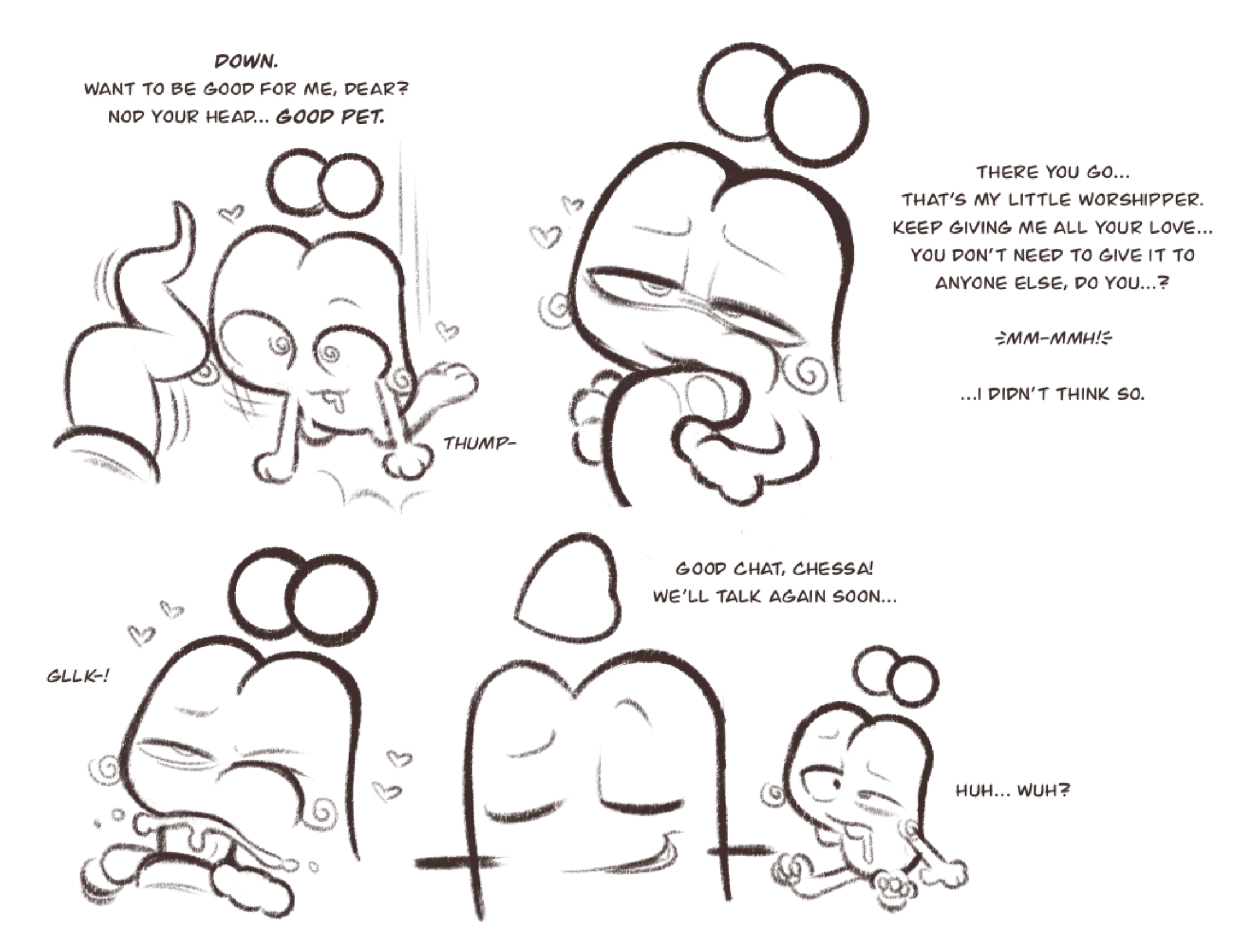 blowjob, cfmot, comic, cum, dialogue, fellatio, hypnosis, kratcy (cfmot), labbit1337, male, monochrome, object shows, penis, sex, stonerobjectum