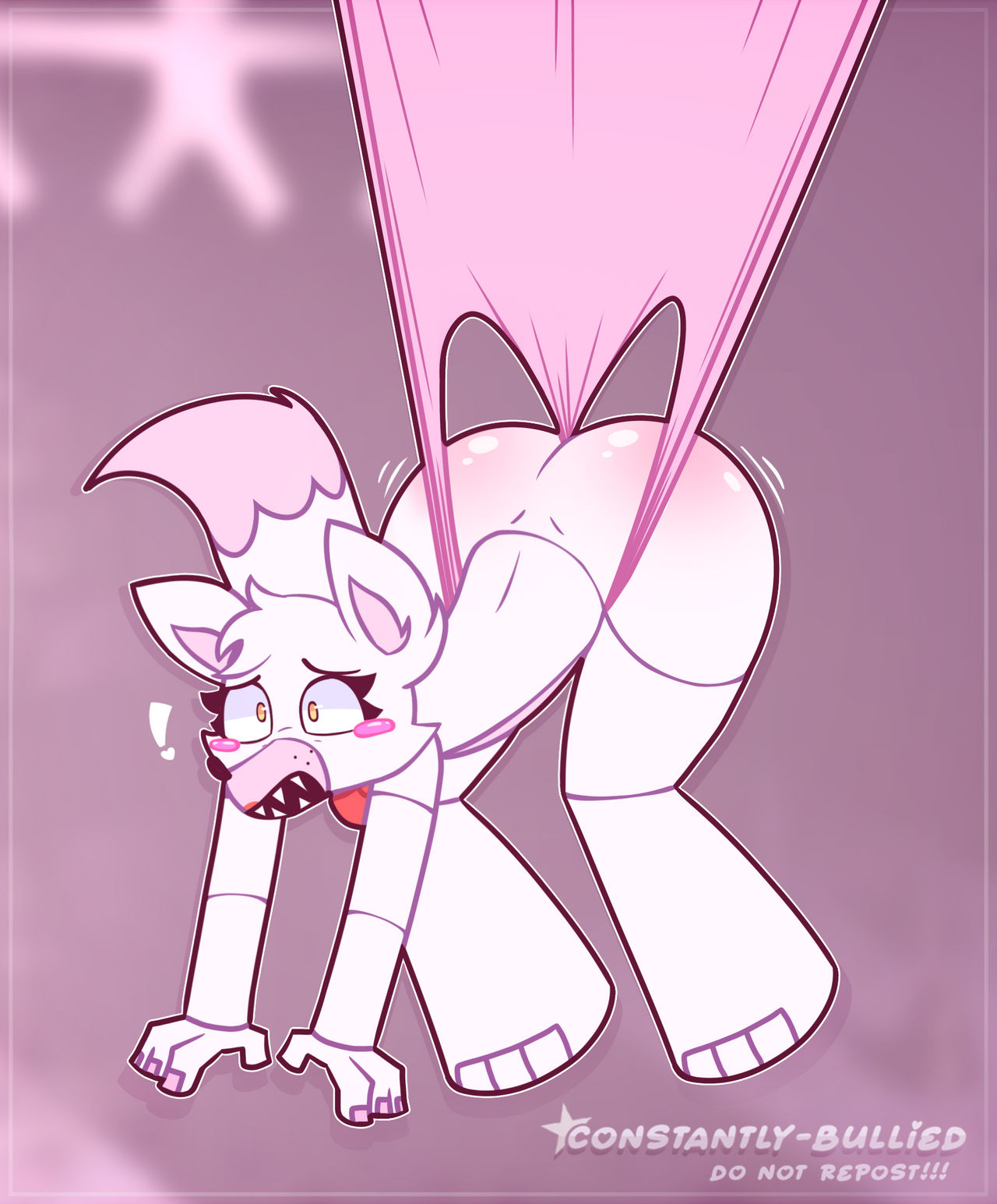 1girls, animatronic, animatronic female, atomic wedgie, big ass, constantly-bullied, female, five nights at freddy's, five nights at freddy's 2, fox, fox girl, hanging, hanging wedgie, mangle (fnaf), robot, robot girl, scottgames, solo, wedgie, wedgie fetish, wedgied female