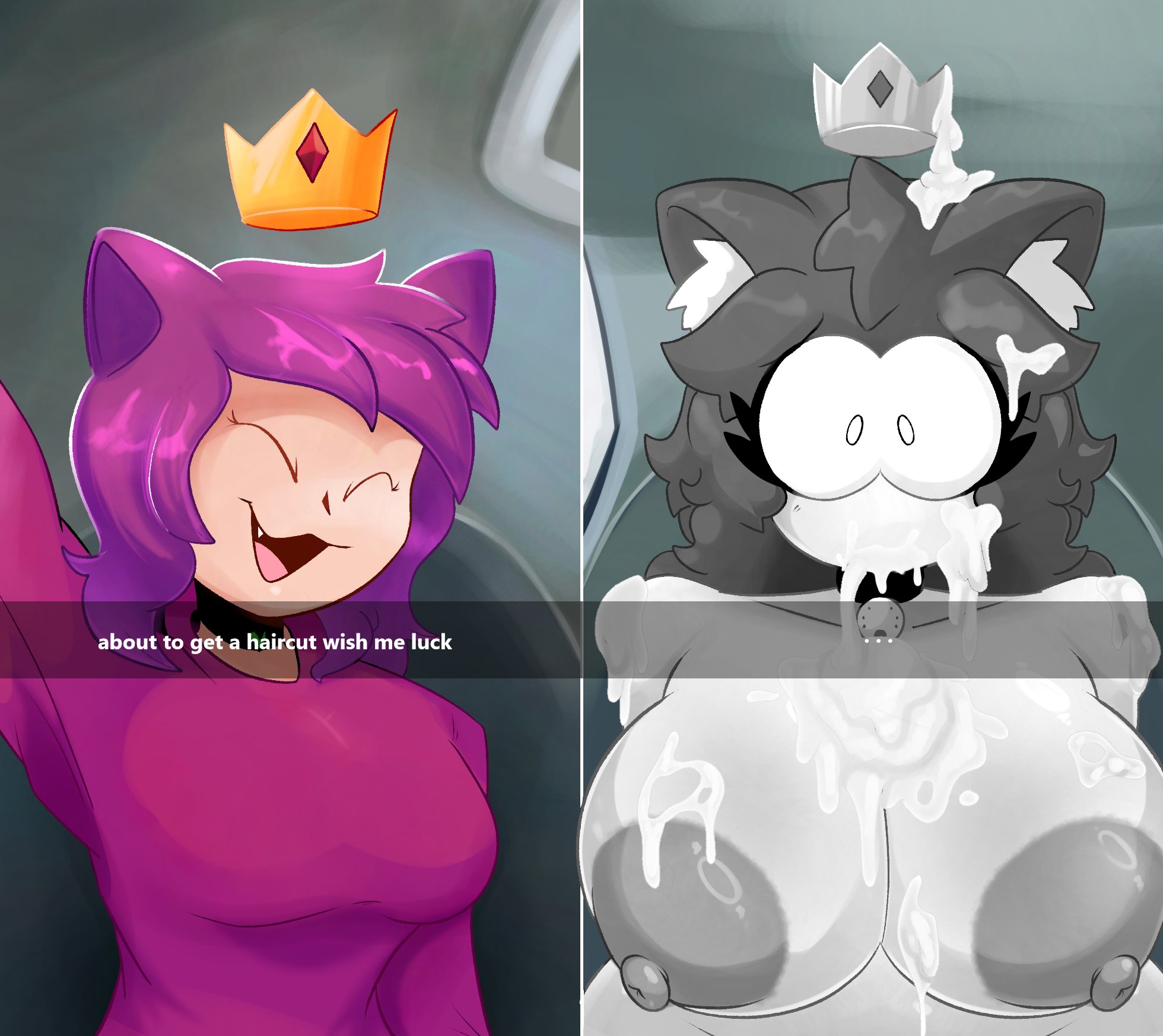 big breasts, breasts, cat ears, edit, female, mallory (theshipysea), rabbit5gamer, shipy, the shipy sea, thick thighs