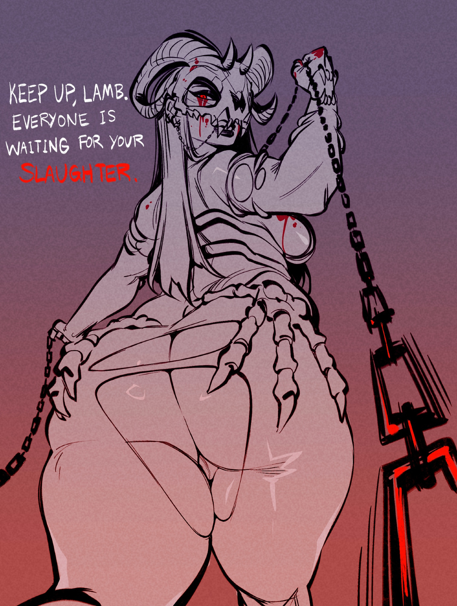 1girls, ass, ass bigger than head, big ass, blood splatter, blood stain, breasts, breasts out, bubble ass, bubble butt, chains, dominant female, dommy mommy, fat ass, female, female only, femdom, glacierclear, huge ass, huge butt, huge thighs, imminent death, leash, leash and collar, leash pull, leashed pov, massive ass, massive thighs, oc, pov, presenting, presenting ass, presenting butt, presenting hindquarters, presenting pussy, sideboob, submissive, submissive pov, thick ass, thick legs, thick thighs, thunder thighs, thunderthighs, tits out, wide hips, wide thighs