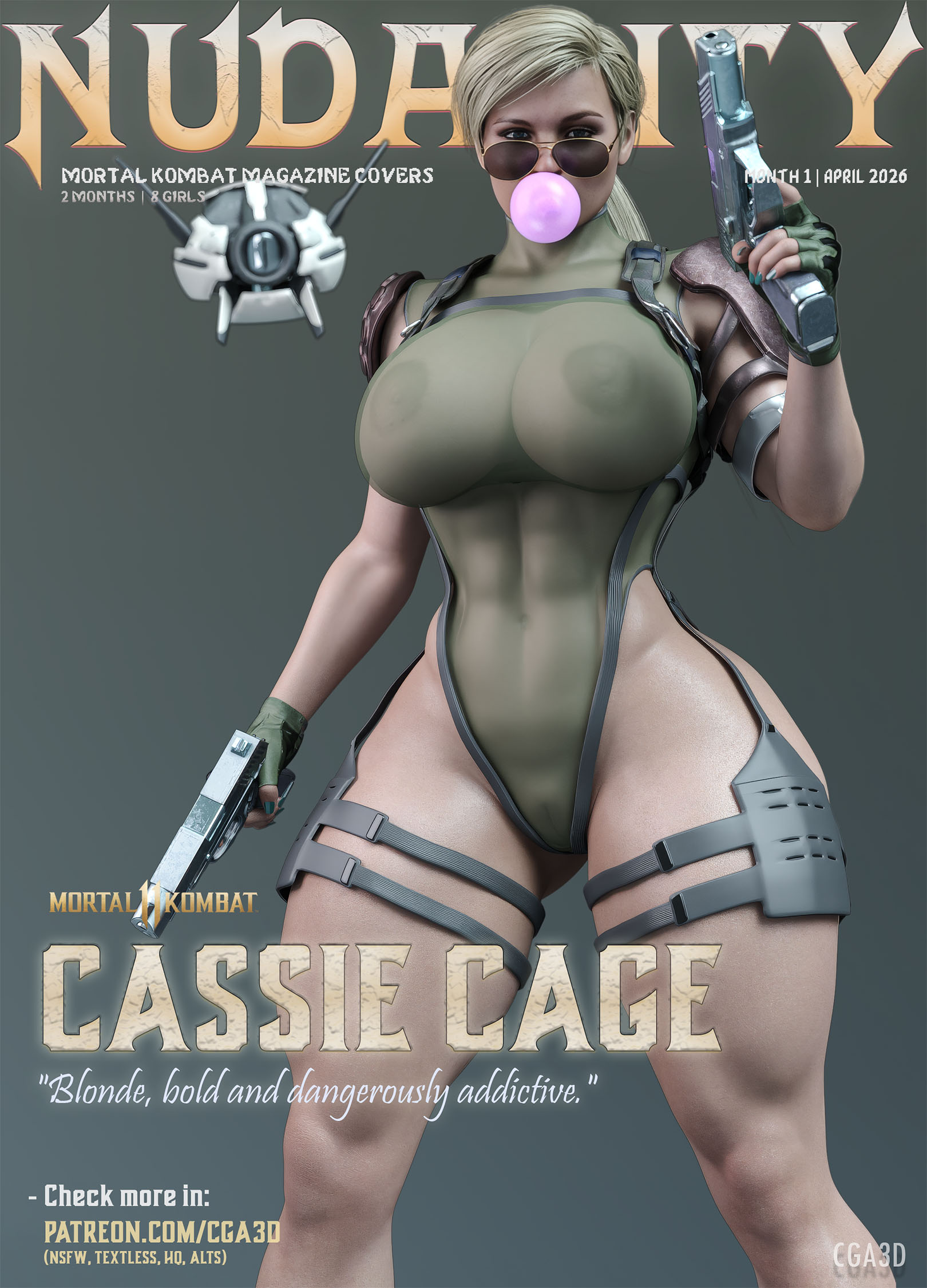 1girls, 3d, abs, ass, athletic, athletic female, big ass, big breasts, big butt, blonde female, blonde hair, breasts, bubble ass, bubble butt, busty, cassie cage, cga3d, curvaceous, curvy, curvy female, curvy figure, daz studio, erotichris, female, female only, headband, hourglass figure, jewelry, large ass, large breasts, large thighs, magazine, magazine cover, mortal kombat, mortal kombat 11, muscular, muscular female, netherrealm studios, panties, piercing, piercings, pose, posing, seductive, seductive look, solo, solo female, thick, thick ass, thick thighs, voluptuous, voluptuous female, wide hips