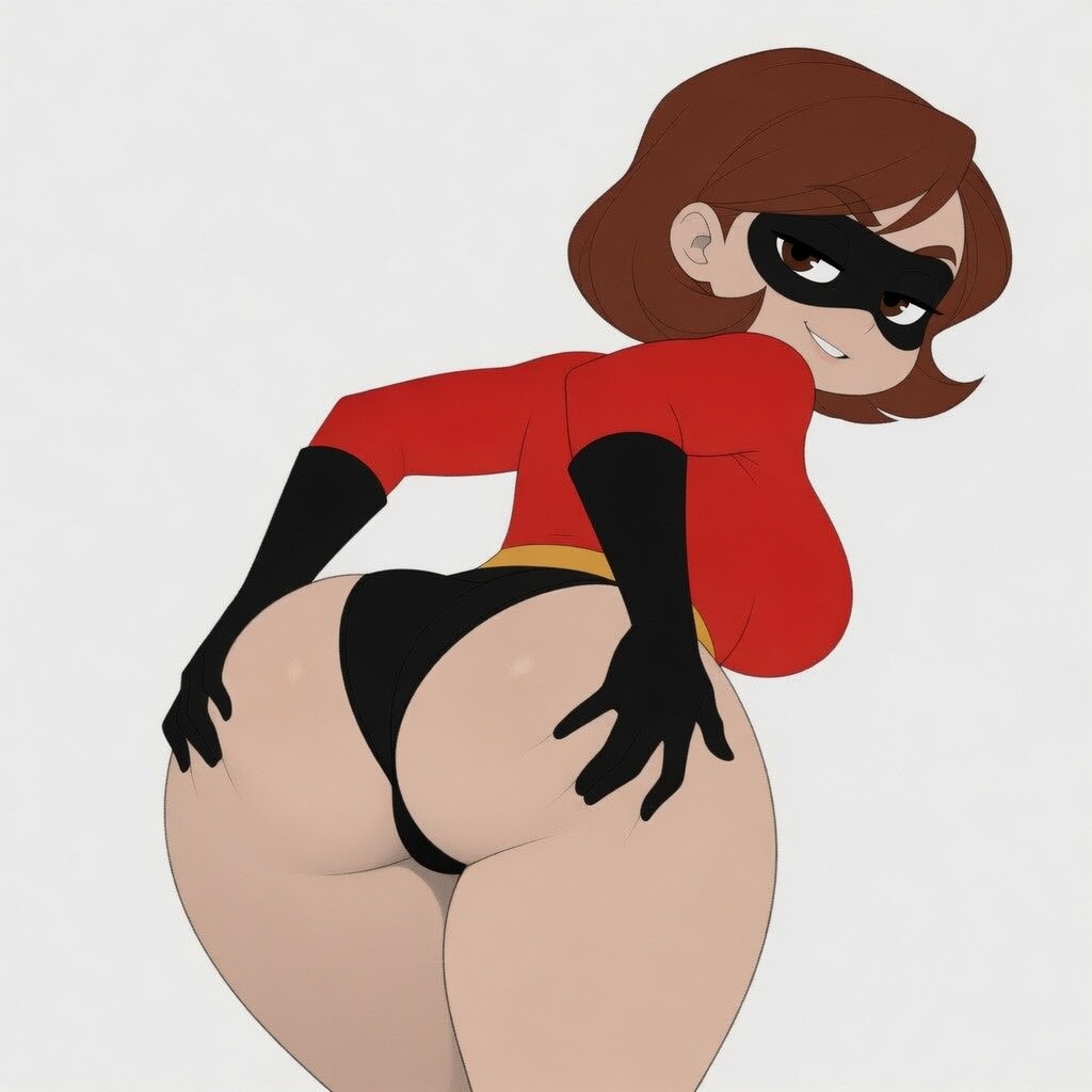 1girls, 2d, clothed, elastigirl, flat colors, godilovebutts, helen parr, solo, solo female, tagme, the incredibles, thick thighs