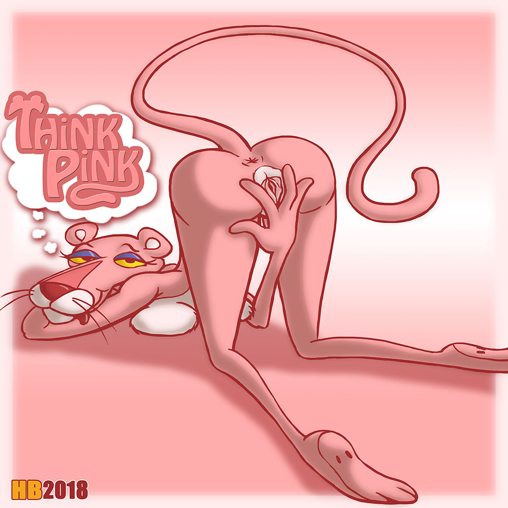 anus breasts feline female female_pink_panther fur hentai_boy mammal nude panther pink_fur pink_panther pink_panther_(series) presenting pussy solo spread_pussy spreading