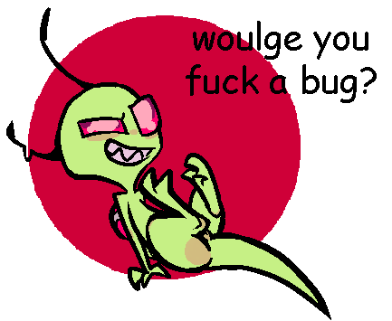 alien andromorph chl0r0f0rm cuntboy imminent_sex intersex invader_zim inviting_to_sex irken male male_only pixel_art presenting red_background retracted_penis self_upload silly teasing thick_thighs transparent_background zim