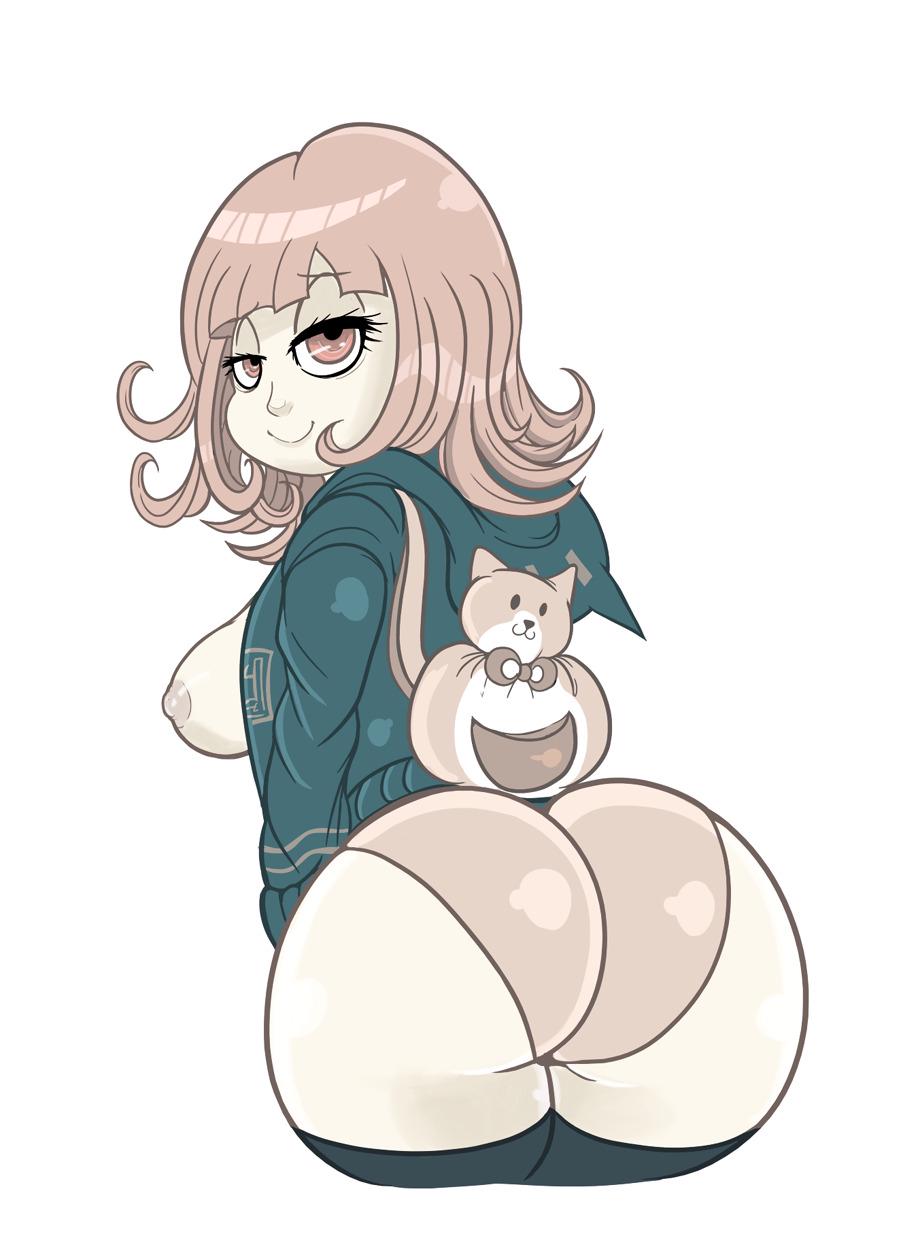 ass danganronpa danganronpa_2:_goodbye_despair drillslewds female female female_focus female_only nanami_chiaki nipples sole_female solo solo_focus