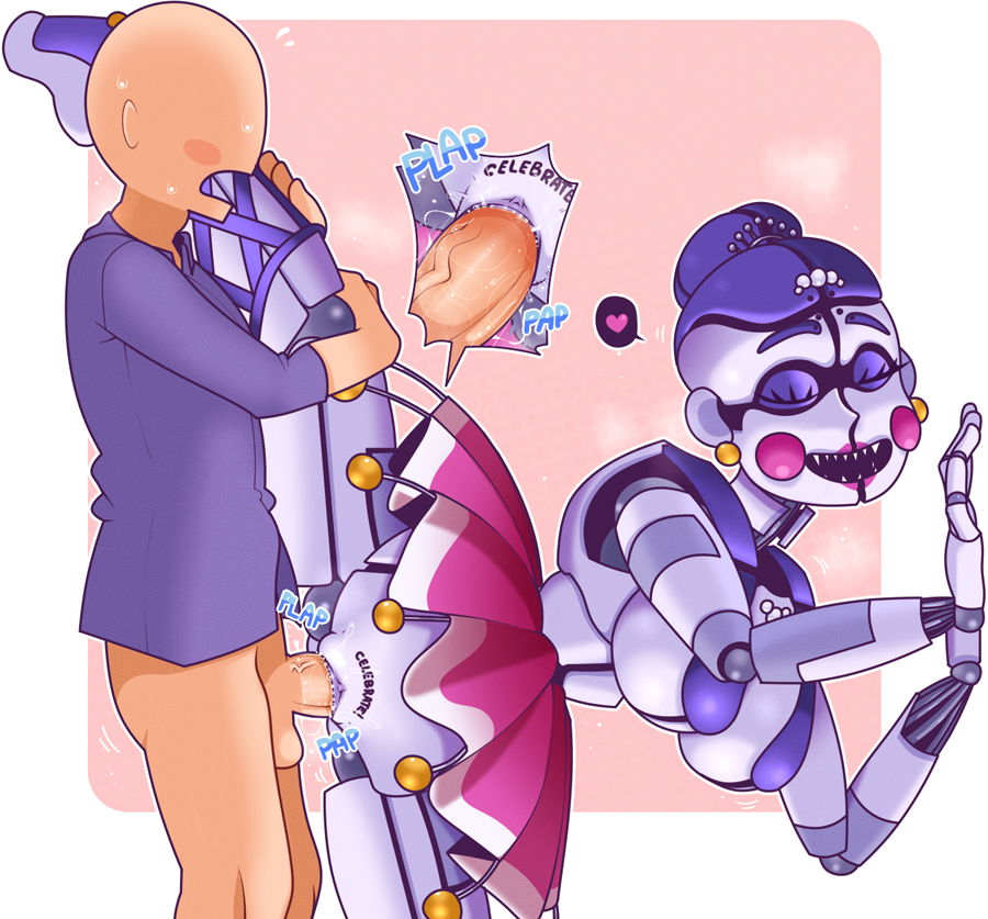 animatronic ballora ballora_(fnafsl) blue_hair closed_eyes eggshoppe female five_nights_at_freddy's five_nights_at_freddy's:_sister_location robot robot_girl sex