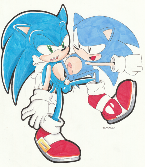 2boys anal classic_sonic erect_penis erection gay male male_only misshiirin penis selfcest sonic_(series) sonic_generations sonic_the_hedgehog sonic_the_hedgehog_(series) toei_sonic